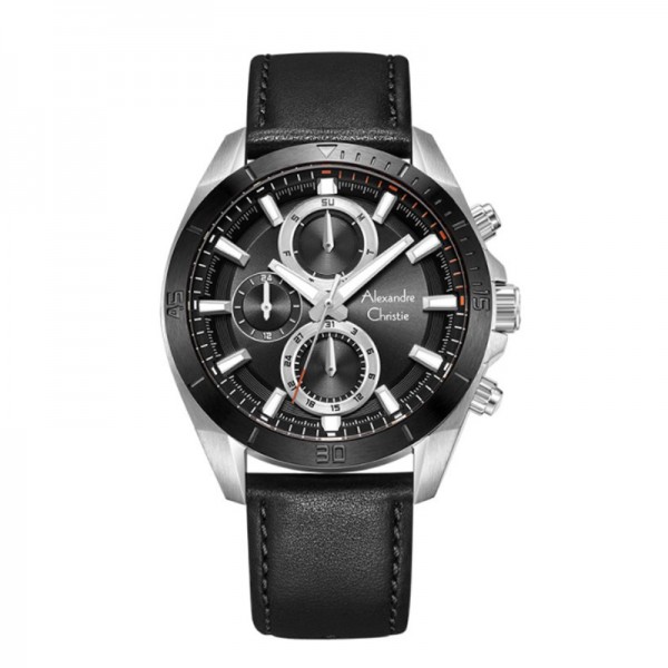 Alexandre Christie AC 6581 Silver Black MFLTBBA